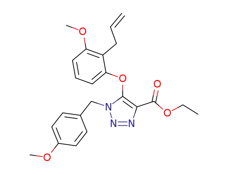 ethyl 5-(2-allyl-3-methoxyphenoxy)-1-(4-methoxybenzyl)-v-triazole-4-carboxylate