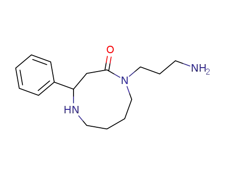 Molecular Structure of 141991-06-2 (1-(3-aminopropyl)-4-phenyl-1,5-diazacyclononan-2-one)