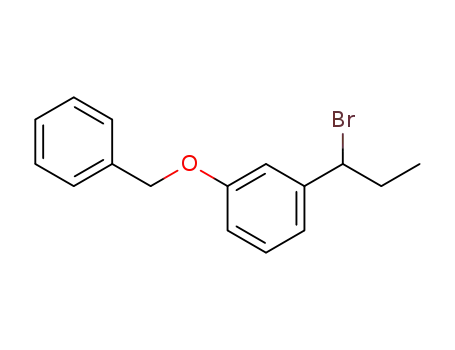 1-(benzyloxy)-3-(1-bromopropyl)benzene.
