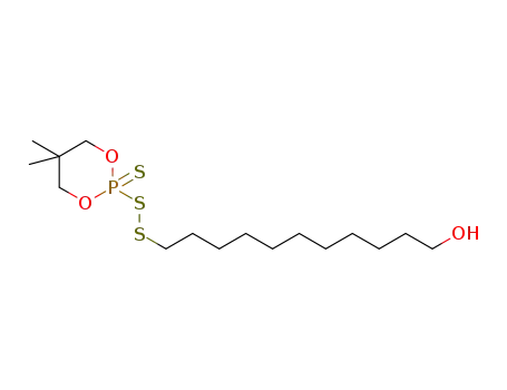 Molecular Structure of 1170712-93-2 (11-[(5,5-dimethyl-2-thioxo-1,3,2-dioxaphosphorinan-2-yl)disulfanyl]undecane-1-ol)