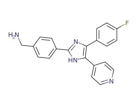 Benzenemethanamine,
4-[4-(4-fluorophenyl)-5-(4-pyridinyl)-1H-imidazol-2-yl]-
