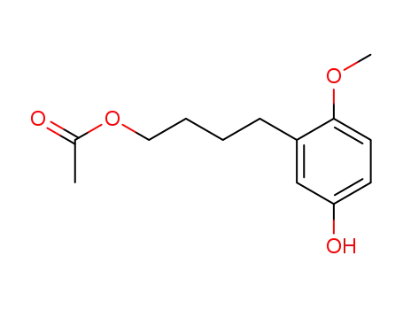 3-(4-acetoxybutyl)-4-methoxyphenol