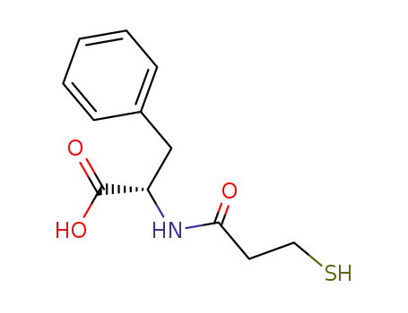 Molecular Structure of 65134-64-7 (L-Phenylalanine, N-(3-mercapto-1-oxopropyl)-)