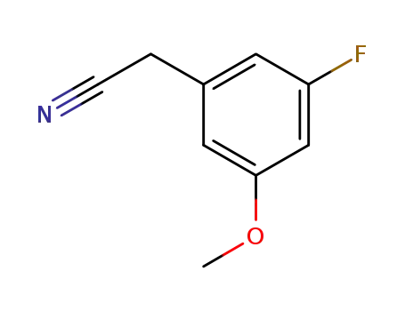 Molecular Structure of 914637-31-3 (3-Fluoro-5-methoxyphenylacetonitrile)