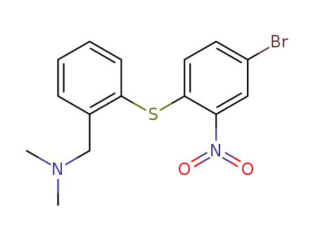 1-(2-((4-bromo-2-nitrophenyl)thio)phenyl)-N,N-dimethylmethanamine