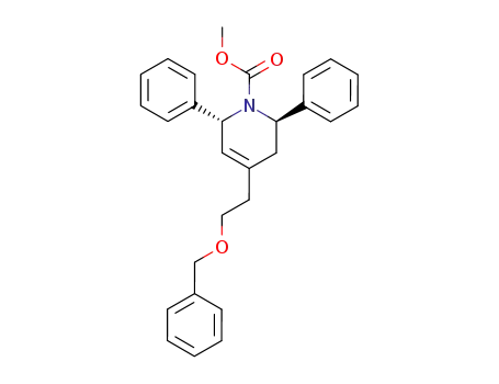 (2R,6R)-4-(2-Benzyloxy-ethyl)-2,6-diphenyl-3,6-dihydro-2H-pyridine-1-carboxylic acid methyl ester