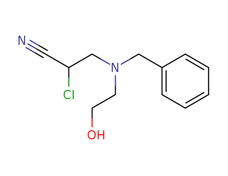 3-(benzyl(2-hydroxyethyl)amino)-2-chloro-propanenitrile