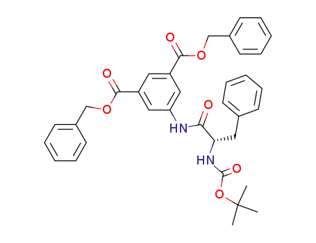 N-tert-butyloxycarbonyl-1S-(3,5-dibenzyloxycarbonylphenylamino-carbonyl)-2-phenylethylamine