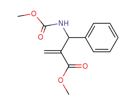 Molecular Structure of 116507-53-0 (Benzenepropanoic acid, b-[(methoxycarbonyl)amino]-a-methylene-,
methyl ester)