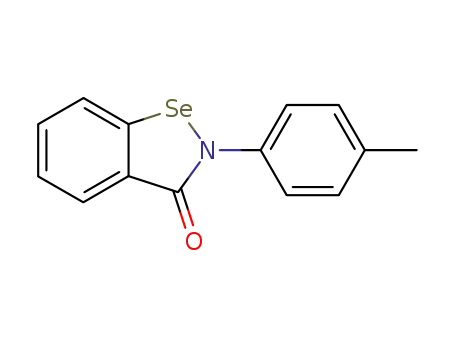 Molecular Structure of 81743-88-6 (1,2-Benzisoselenazol-3(2H)-one, 2-(4-methylphenyl)-)