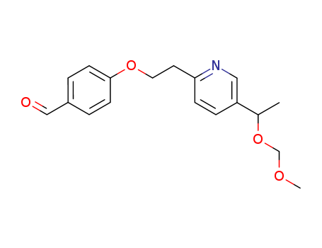 Benzaldehyde, 4-[2-[5-[1-(methoxymethoxy)ethyl]-2-pyridinyl]ethoxy]-