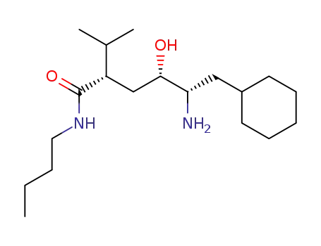 (2S,4S,5S)-5-amino-6-cyclohexyl-4-hydroxy-2-isopropyl hexanoic acid n-butyl amide