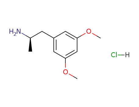 Molecular Structure of 24973-29-3 (3,5-Dimethoxy-alpha-methylphenethylamine hydrochloride)