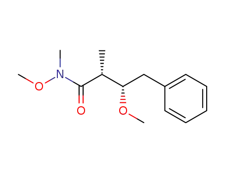 (2R,3S)-3-methoxy-2-methyl-4-phenylbutan-(N-methyl-O-methyl)-hydroxamide