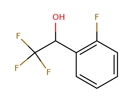 Molecular Structure of 124004-74-6 (2,2,2-trifluoro-1-(2-fluorophenyl)ethanol)