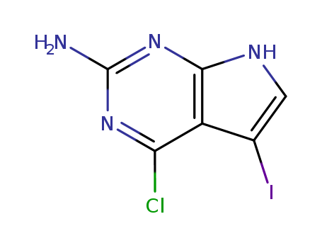 4-CHLORO-5-IODO-1H-PYRROLO[2,3-D]PYRIMIDIN-2-AMINE
