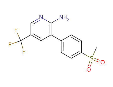 2-amino-3-[4-(methylsulfonyl)phenyl]-5-trifluoromethyl-pyridine