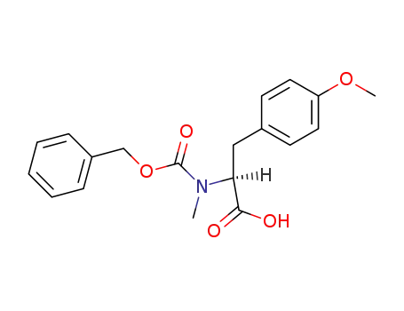 Molecular Structure of 118171-80-5 ((2S)-3-[4-(methyloxy)phenyl]-2-(methyl{[(phenylmethyl)oxy]carbonyl}amino)propanoic acid)