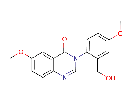 4(3H)-Quinazolinone,
3-[2-(hydroxymethyl)-4-methoxyphenyl]-6-methoxy-