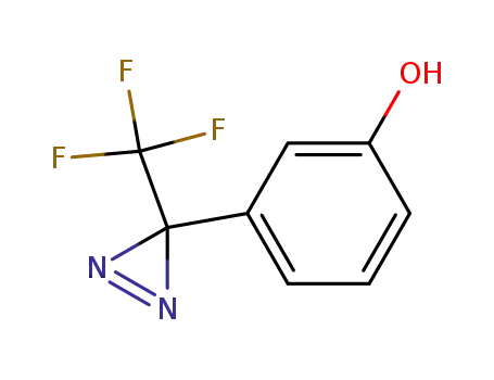 Molecular Structure of 113787-85-2 (3-(Trifluoromethyl)-3-(3-hydroxyphenyl)diazirine)