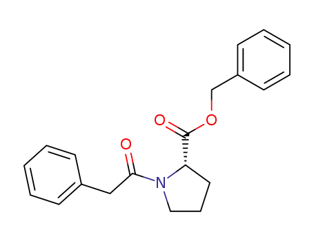 Molecular Structure of 88105-65-1 (L-Proline, 1-(phenylacetyl)-, phenylmethyl ester)
