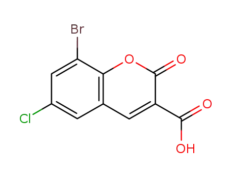 8-bromo-6-chloro-2-oxo-2H-chromene-3-carboxylic acid