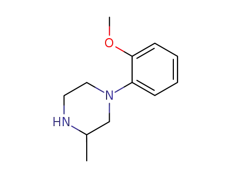 Molecular Structure of 152943-96-9 (1-(2-METHOXYPHENYL)-3-METHYLPIPERAZINE)