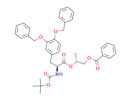 (1R)-1-methyl-2-phenylcarbonyloxyethyl (2S)-2-[(tert-butoxy)carbonylamino]-3-[3,4-bis(phenylmethoxy)phenyl]propanoate