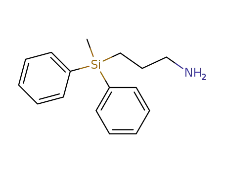 Molecular Structure of 17937-86-9 (1-Propanamine, 3-(methyldiphenylsilyl)-)