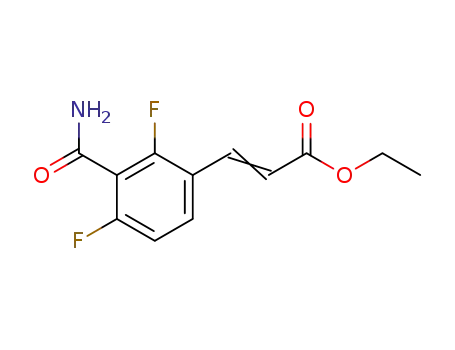 2,6-difluoro-3-[2-(ethoxycarbonyl)vinyl]benzamide