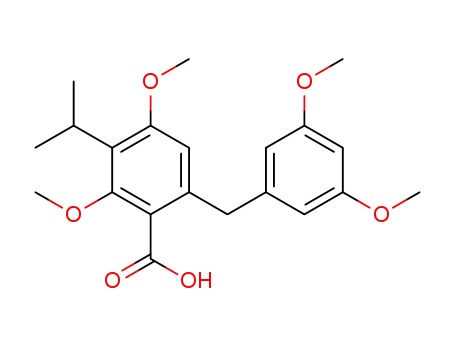 2,4-Dimethoxy-3-isopropyl-6-<(3,5-dimethoxyphenyl)-methyl>-benzoic acid