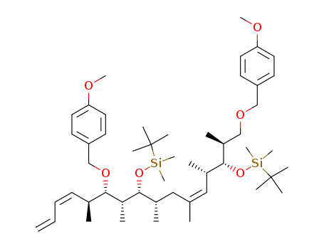 1-[(5Z,13Z)-(2S,3R,4S,8S,9R,10R,11S,12S)-11-(4-methoxybenzoxy)-3,9-bis(tert-butyldimethylsilanyloxy)-2,4,6,8,10,12-hexamethylhexadeca-5,13,15-trienyloxymethyl]-4-methoxybenzene