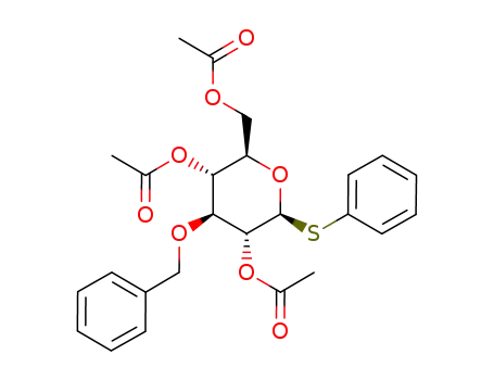 Phenyl 3-O-(phenylmethyl)-1-thio-beta-D-glucopyranoside triacetate