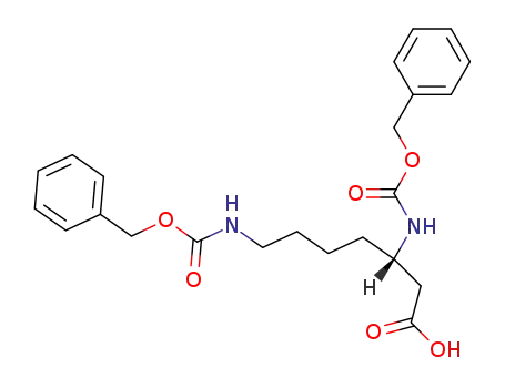 Molecular Structure of 259195-59-0 ((S)-N,N''-BIS-CBZ-3,7-DIAMINOHEPTANOIC ACID)