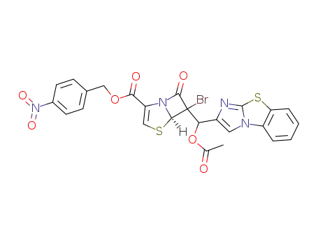 4-nitrobenzyl 6-[(acetyloxy)(imidazo[2,1-b][1,3]benzothiazol-2-yl)methyl]-6-bromo-7-oxo-4-thia-1-azabicylco[3.2.0]hept-2-ene-2-carboxylate