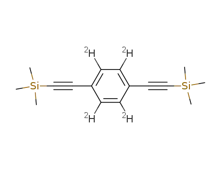 Molecular Structure of 866139-54-0 ((([D<sub>4</sub>]1,4-phenylene)bis(ethyne-2,1-diyl))bis(trimethylsilane))