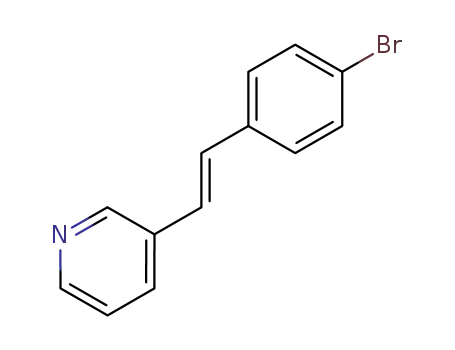 Molecular Structure of 5847-71-2 (3-[(E)-2-(4-bromophenyl)ethenyl]pyridine)