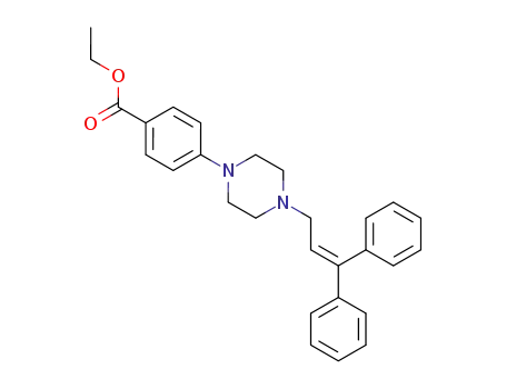 Benzoic acid, 4-[4-(3,3-diphenyl-2-propen-1-yl)-1-piperazinyl]-, ethyl
ester
