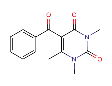 Molecular Structure of 444058-30-4 (5-benzoyl-1,3,6-triMethylpyriMidine-2,4(1H,3H)-dione)