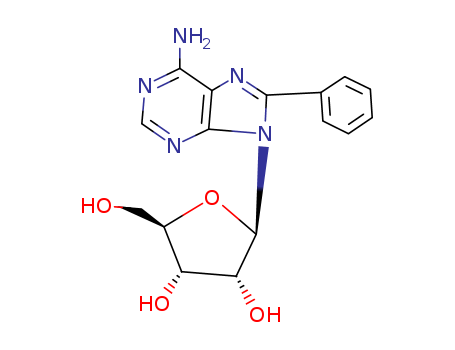 Adenosine, 8-phenyl- cas  73340-78-0