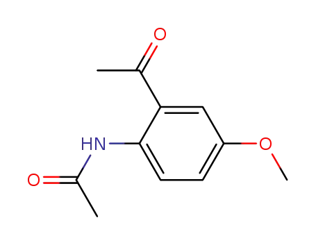 Molecular Structure of 52417-34-2 (Acetamide, N-(2-acetyl-4-methoxyphenyl)-)