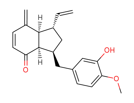 (1S,3S,3aR,7aS)-1-ethenyl-1,2,3,3a,7,7a-hexahydro-3-[(3-hydroxy-4-methoxyphenyl)methyl]-7-methylene-4H-inden-4-one