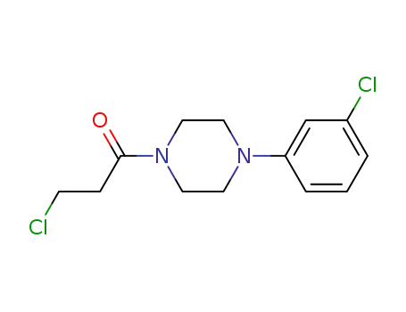 Molecular Structure of 349097-88-7 (3-chloro-1-[4-(3-chlorophenyl)piperazin-1-yl]propan-1-one)