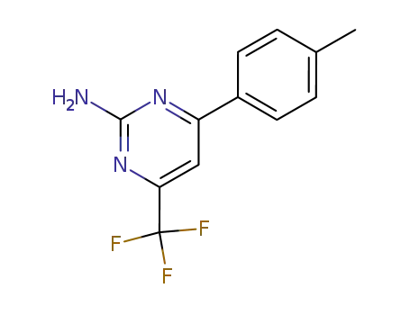 Molecular Structure of 26974-12-9 (2-amino-4-(4-methylphenyl)-6-(trifluoromethyl)pyrimidine)