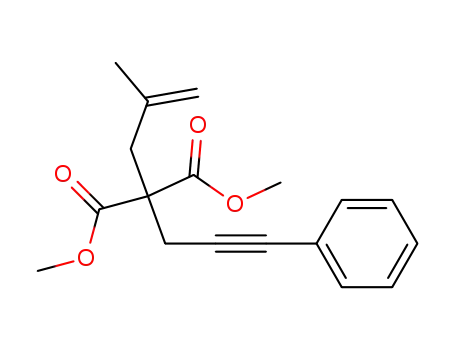 2-(2-methylallyl)-2-(3-phenylprop-2-ynyl)malonic acid dimethyl ester