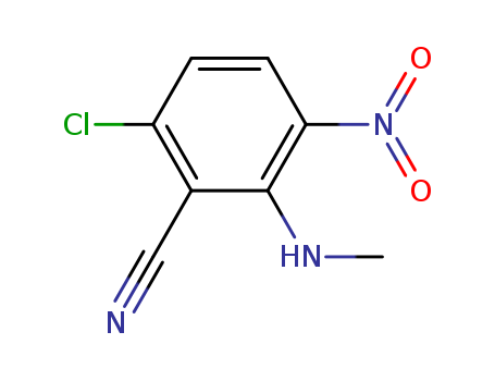 6-Chloro-2-(methylamino)-3-nitrobenzenecarbonitrile
