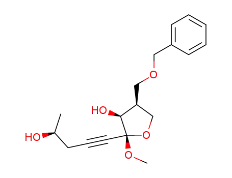 (2R,3S,4S)-4-benzyloxymethyl-2-[(S)-4-hydroxypent-1-ynyl]-2-methoxytetrahydrofuran-3-ol