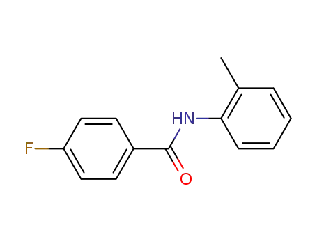 Molecular Structure of 399-03-1 (BENZAMIDE, 4-FLUORO-N-(2-METHYLPHENYL)-)