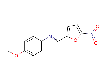Molecular Structure of 74675-72-2 (N-(5-nitrofurfurylidene)-p-anisidine)