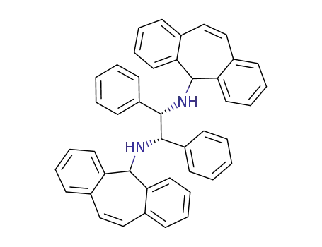 Molecular Structure of 858370-95-3 ((S,S)-N,N'-bis(5H-dibenzo[a,d]cyclohepten-5-yl)-1,2-diphenyl-1,2-ethylenediamine)